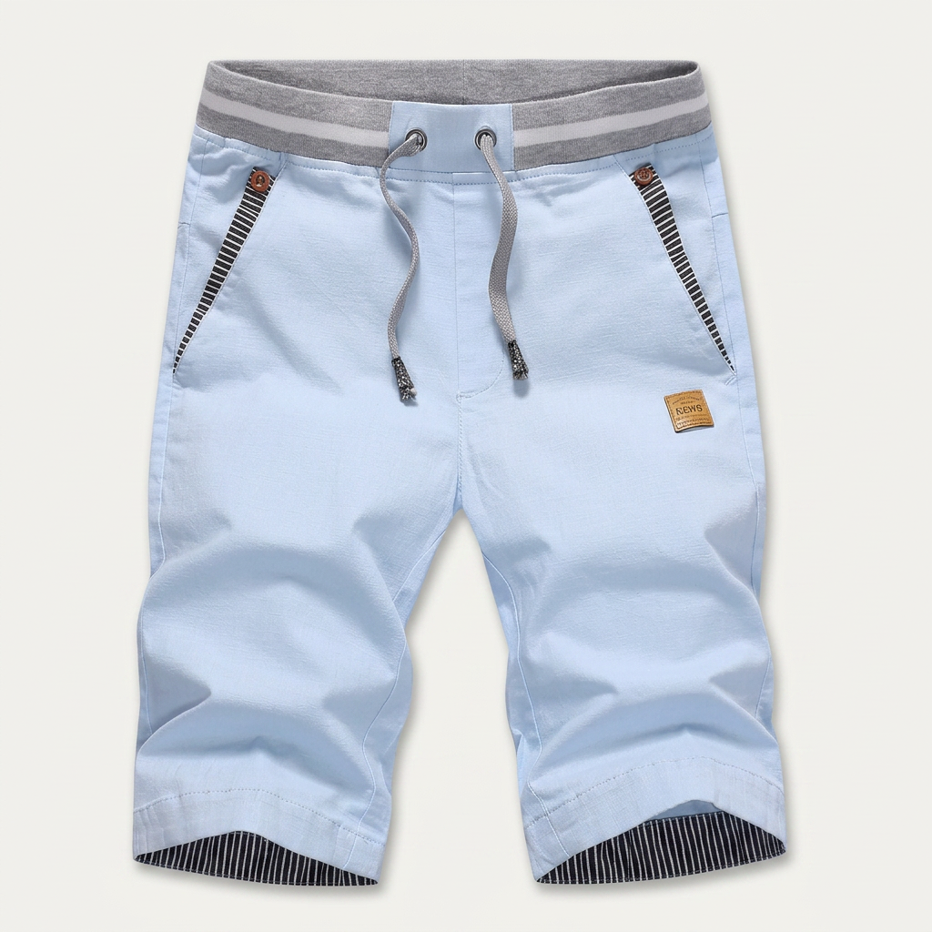Short Homme Taille Ajustable Poches Contrastées