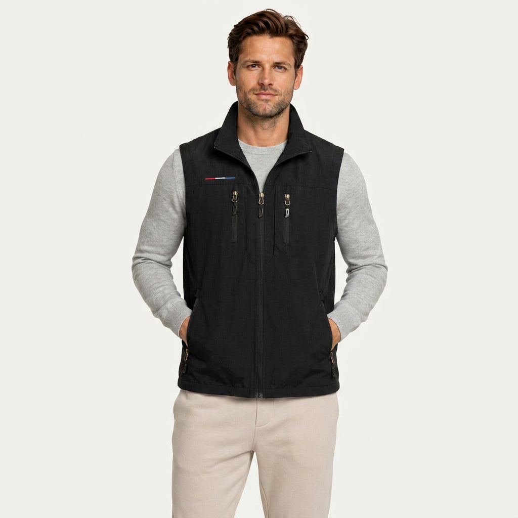 Gilet Sans Manches Homme Léger Zippé