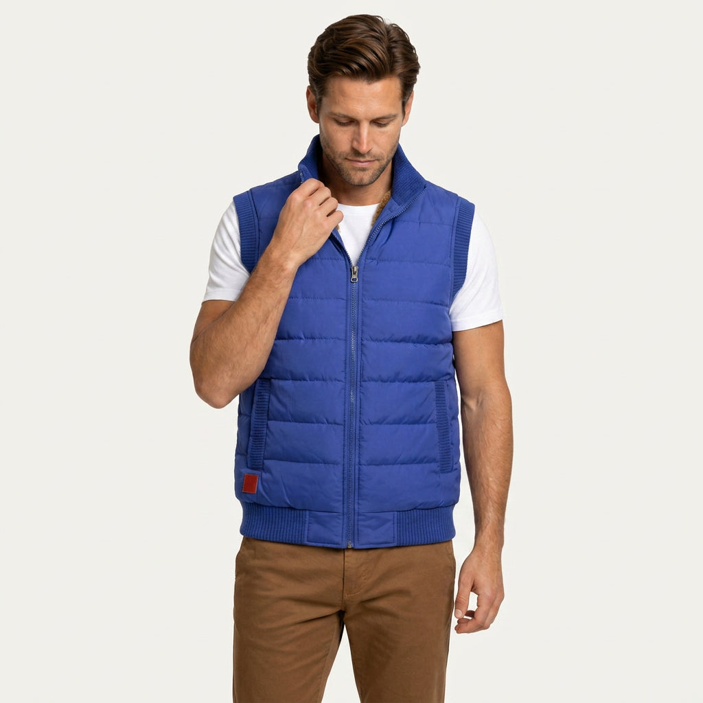 Doudoune Sans Manches Homme Doublée Chaude