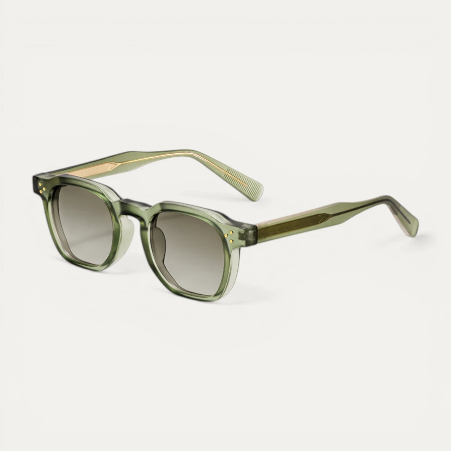 Lunettes Soleil Carrées Monture Épaisse Translucide Oversize
