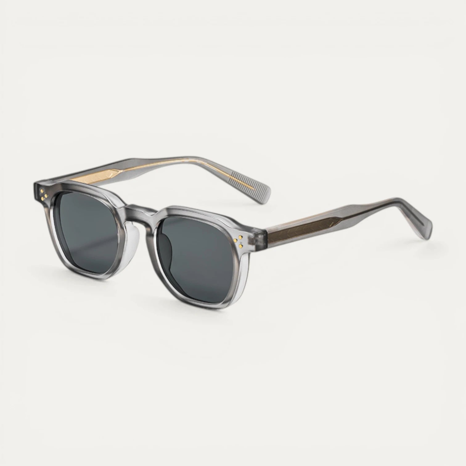 Lunettes Soleil Carrées Monture Épaisse Translucide Oversize