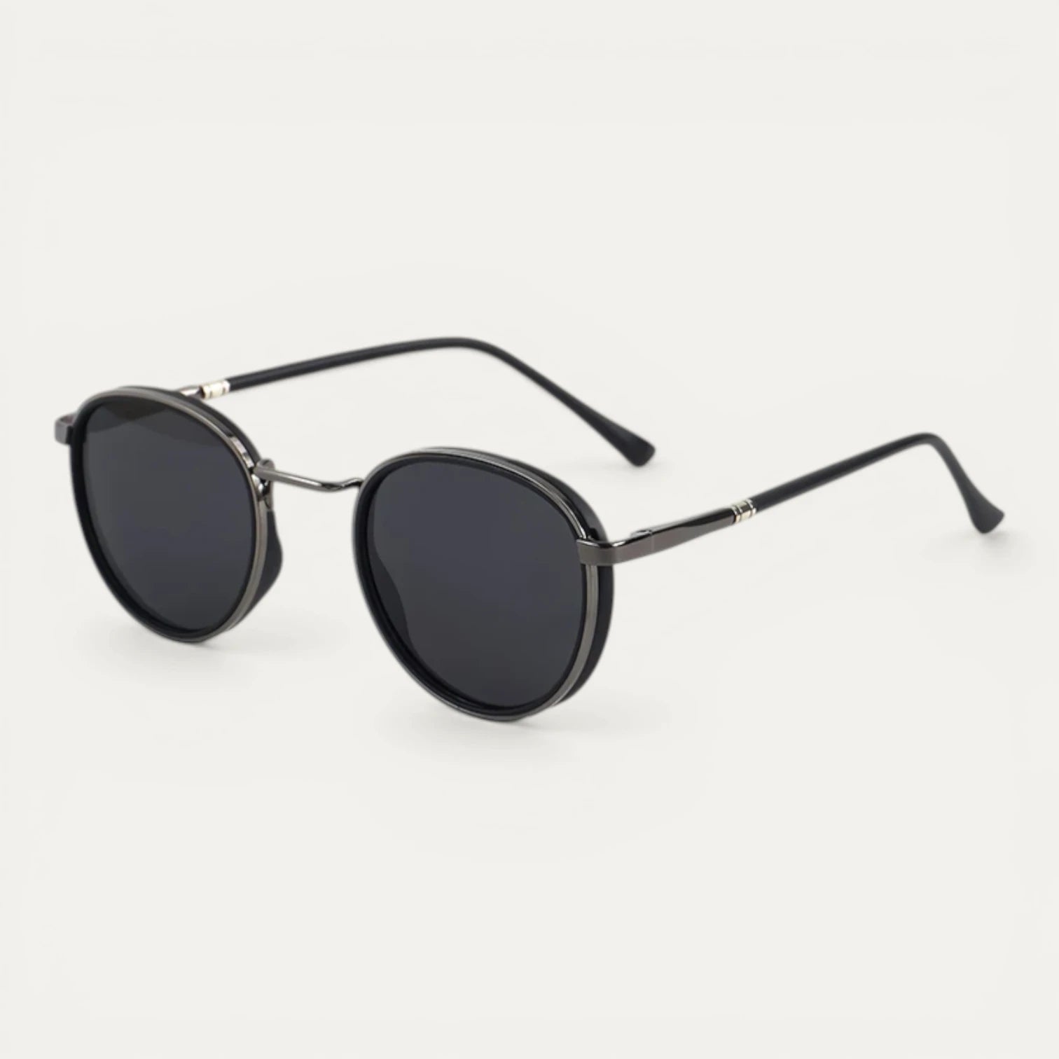Lunettes Soleil Rondes Monture Métal Fine Design