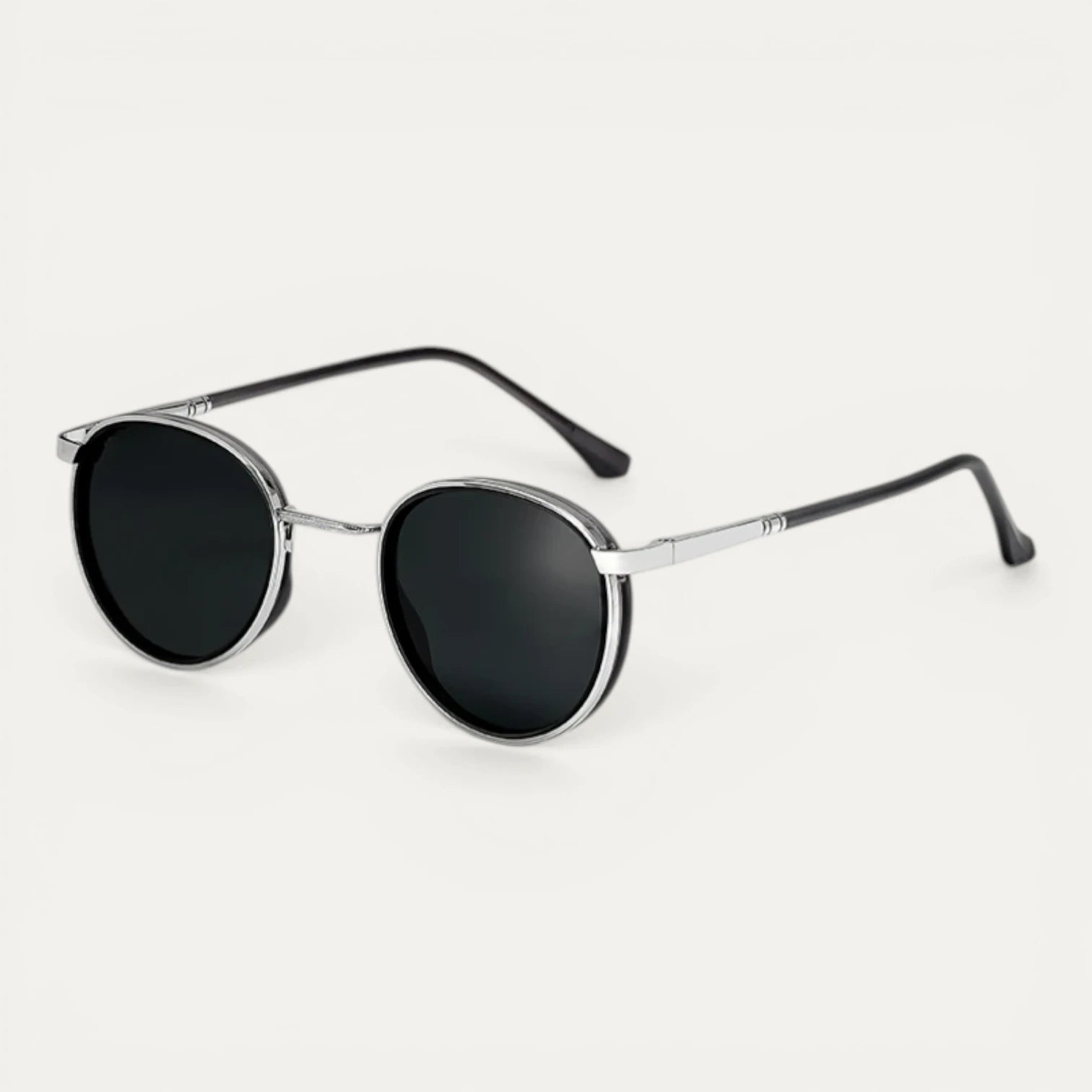 Lunettes Soleil Rondes Monture Métal Fine Design