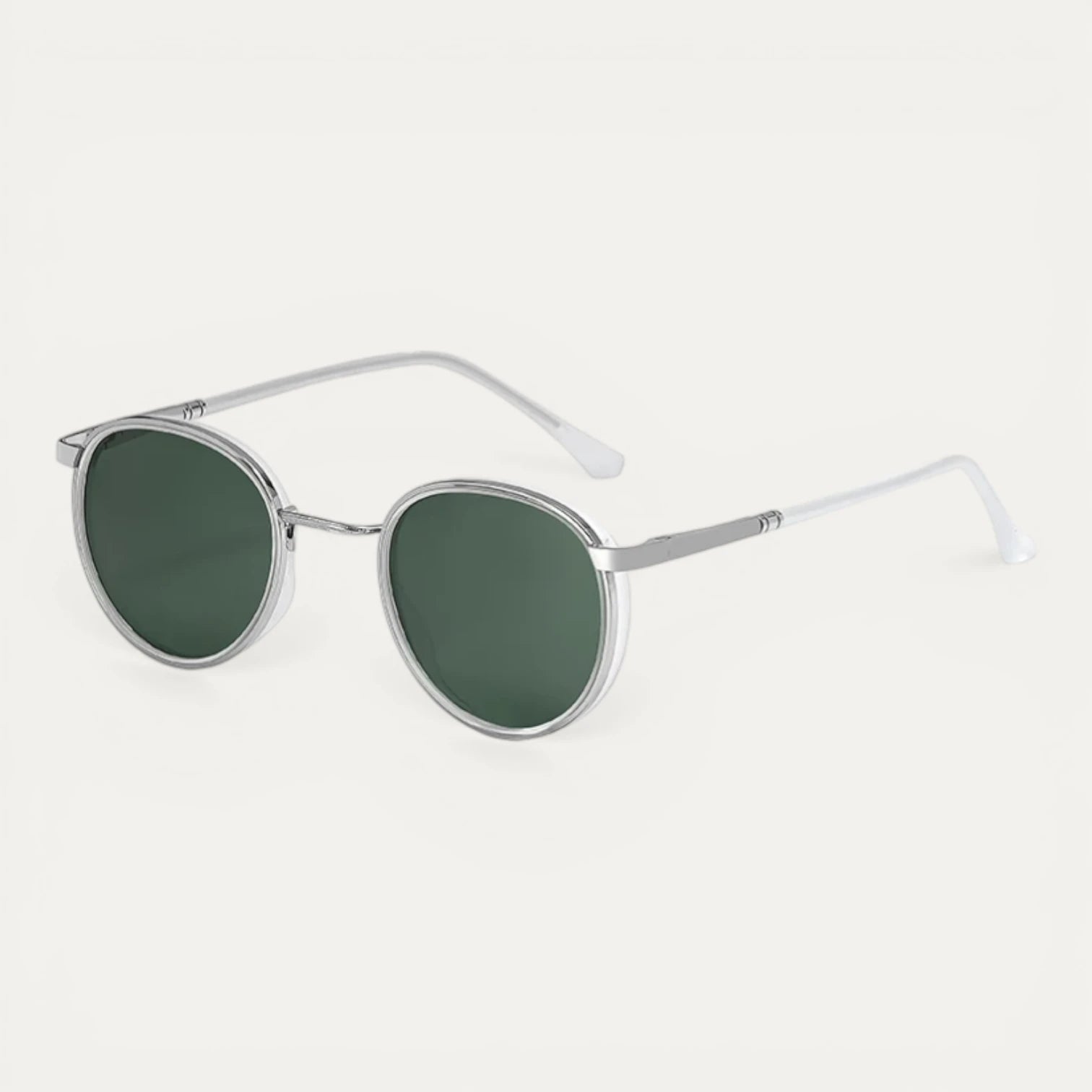 Lunettes Soleil Rondes Monture Métal Fine Design
