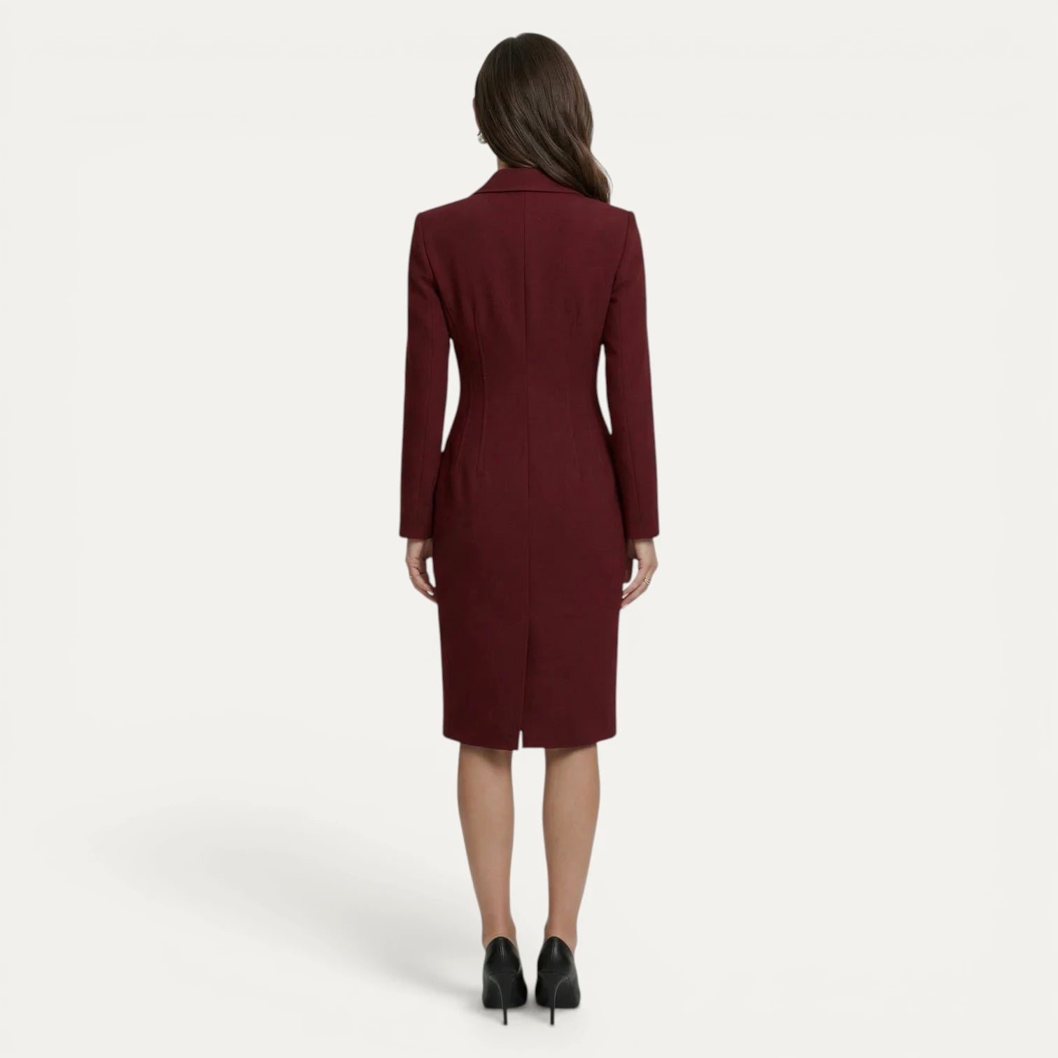 Robe Blazer Femme Double Boutonnage Boutons Dorés