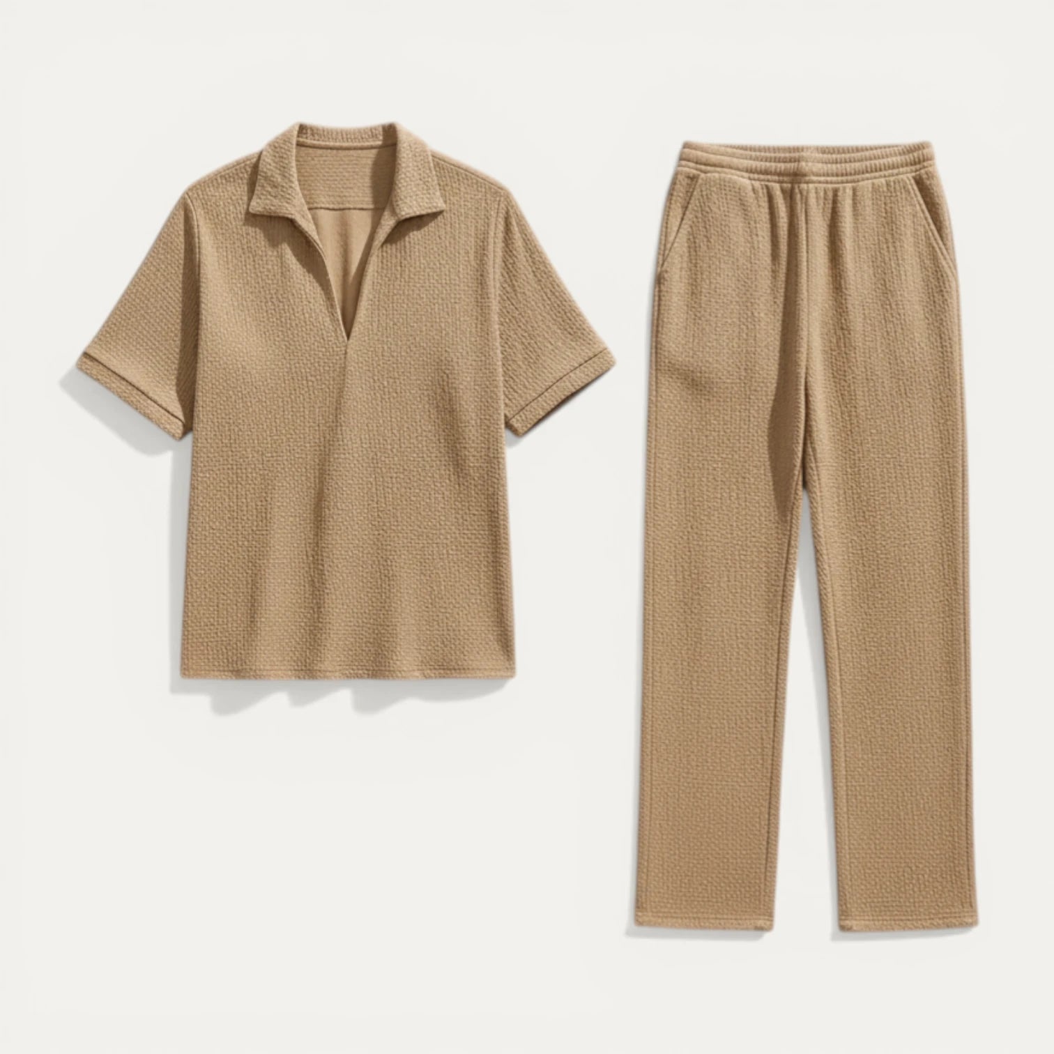 Ensemble Homme Chemise Col Ouvert Manches Courtes