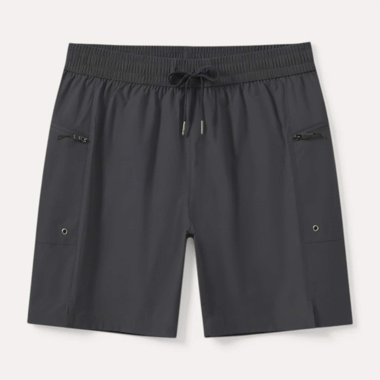 Short Homme Taille Élastique Cordon Poches Zippées