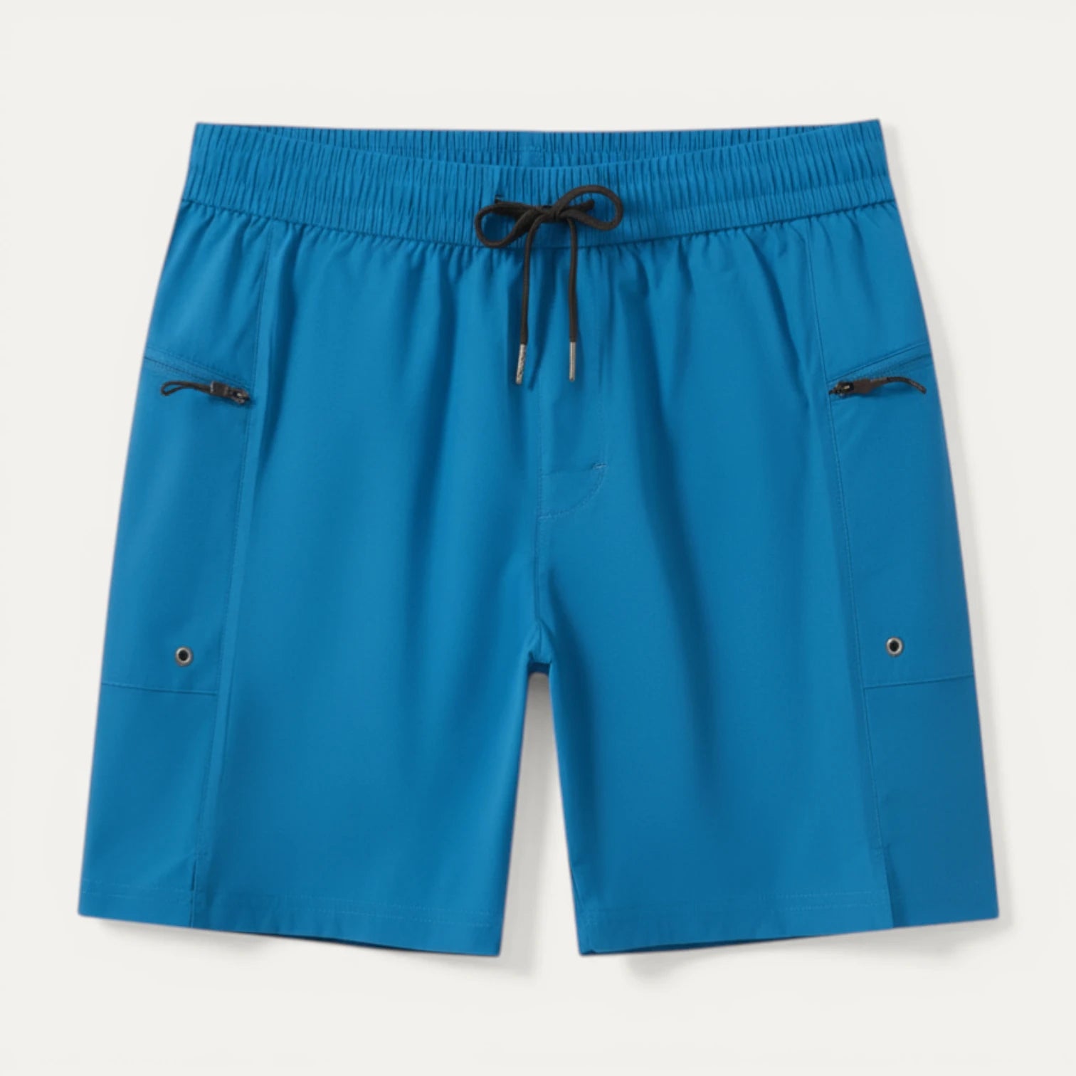 Short Homme Taille Élastique Cordon Poches Zippées