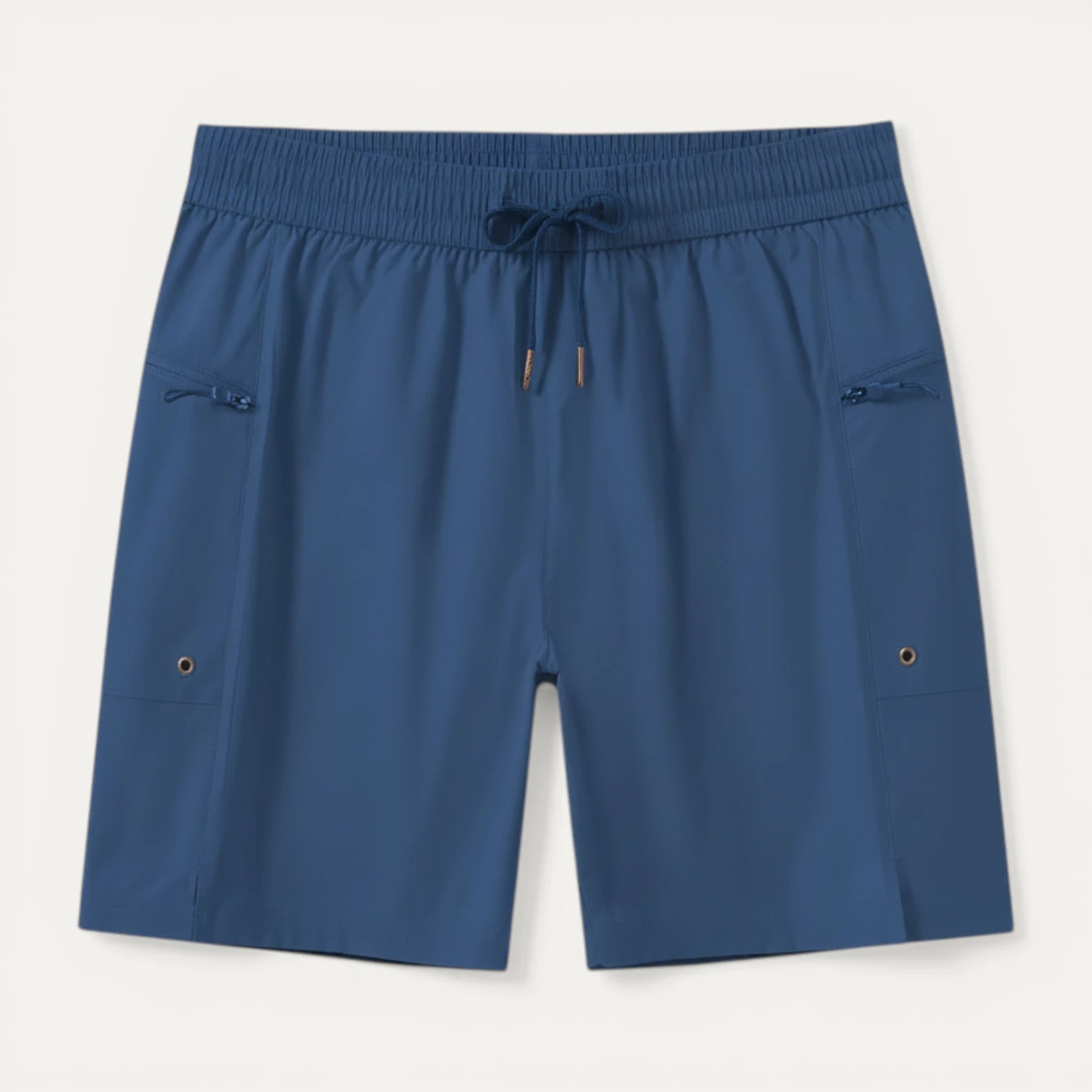 Short Homme Taille Élastique Cordon Poches Zippées