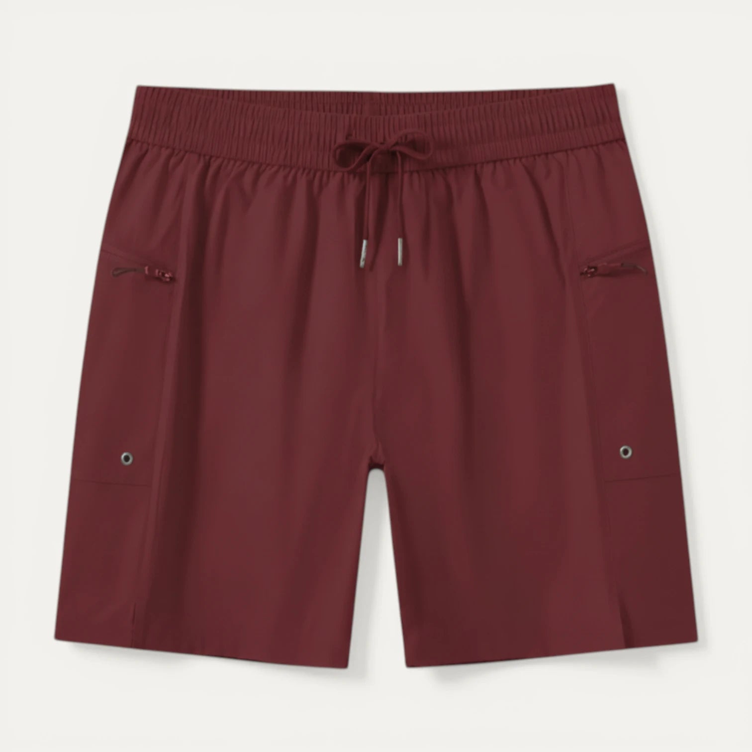 Short Homme Taille Élastique Cordon Poches Zippées