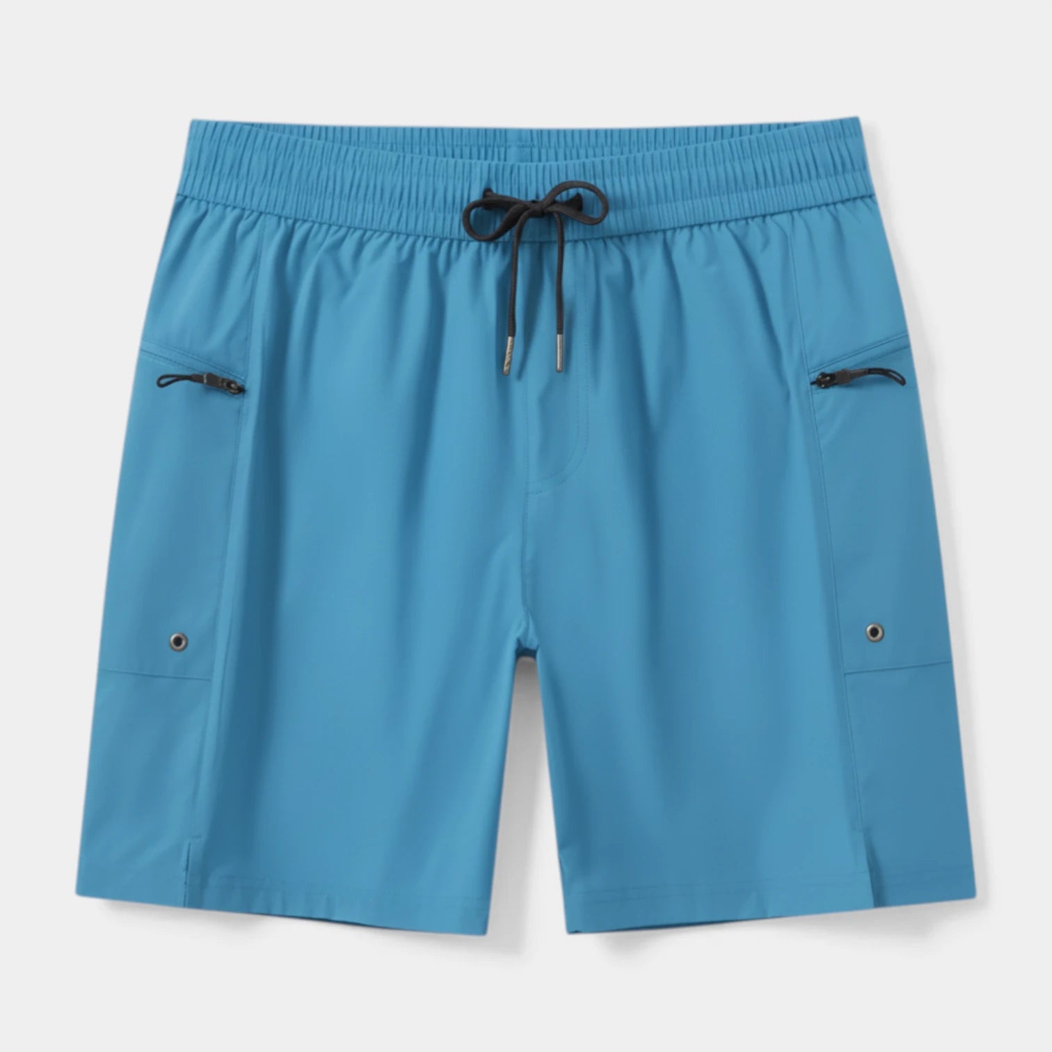 Short Homme Taille Élastique Cordon Poches Zippées