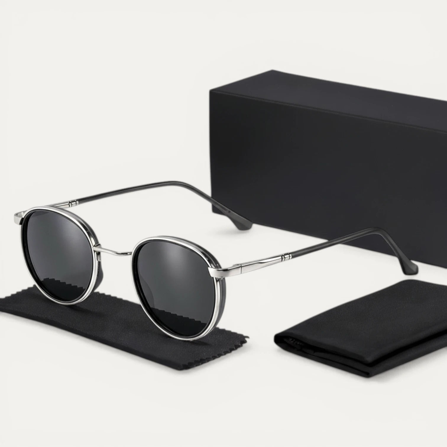 Lunettes Soleil Rondes Monture Métal Fine Design