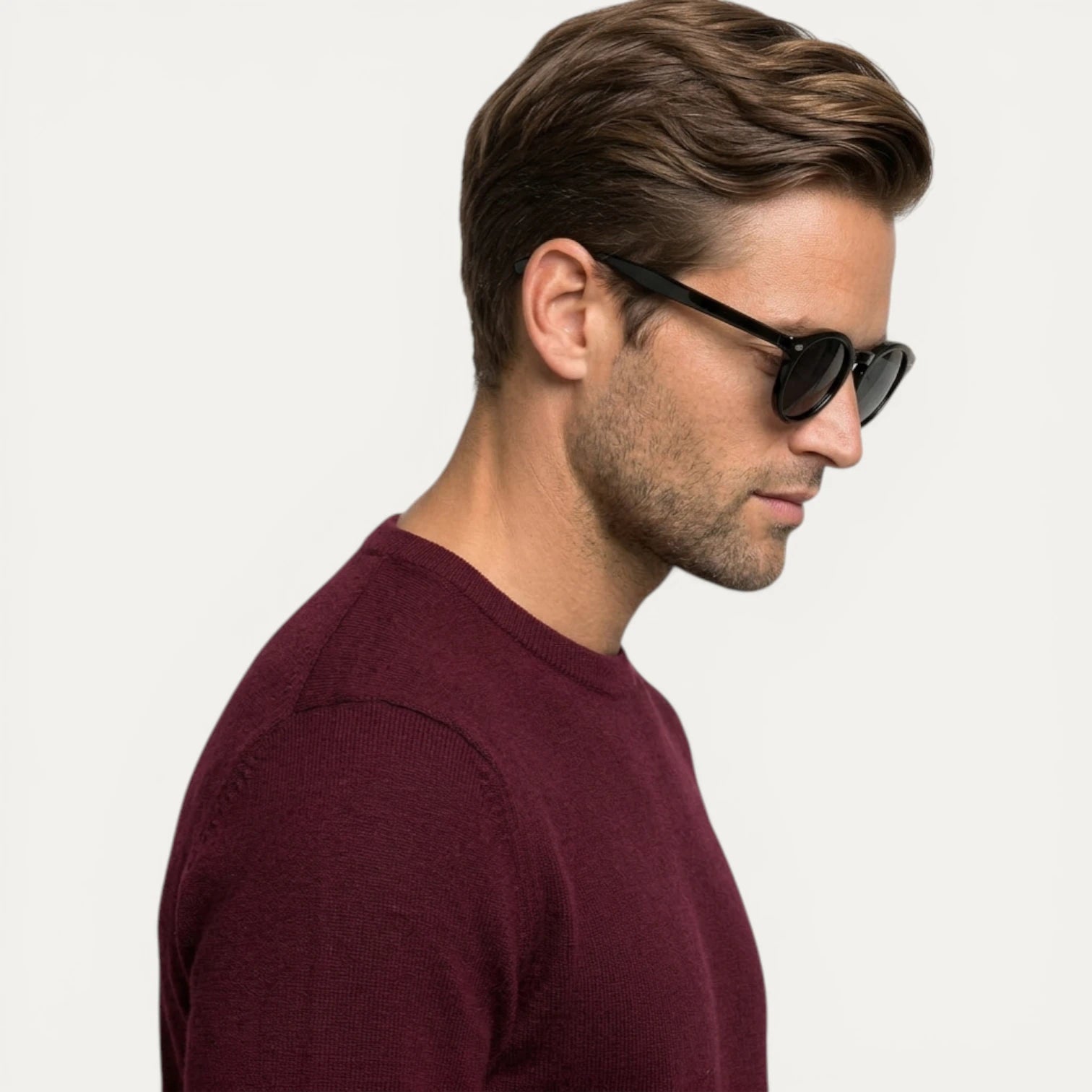 Lunettes Soleil Homme Rondes Verres Teintés Monture