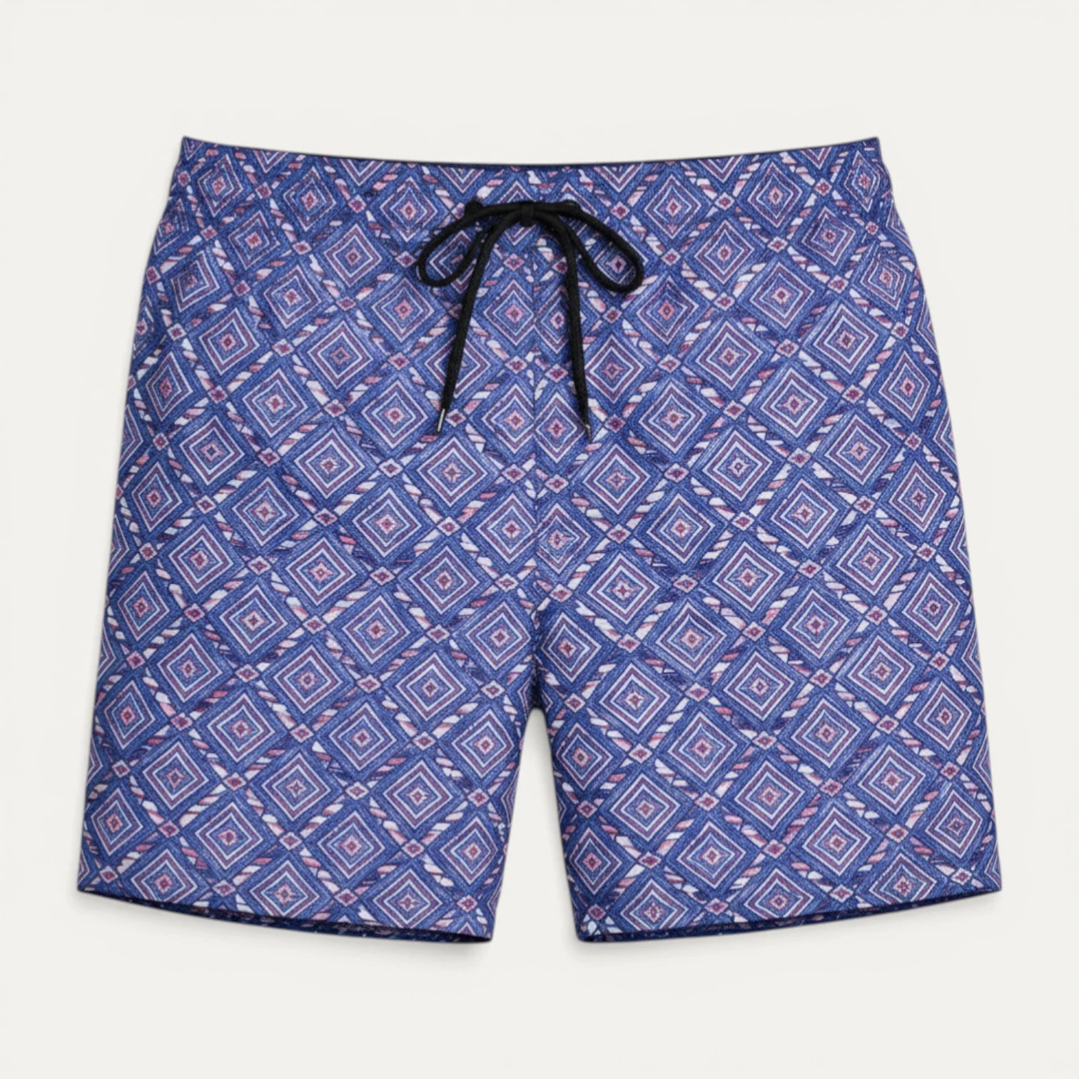 Short Bain Homme Imprimé Taille Élastique Cordon