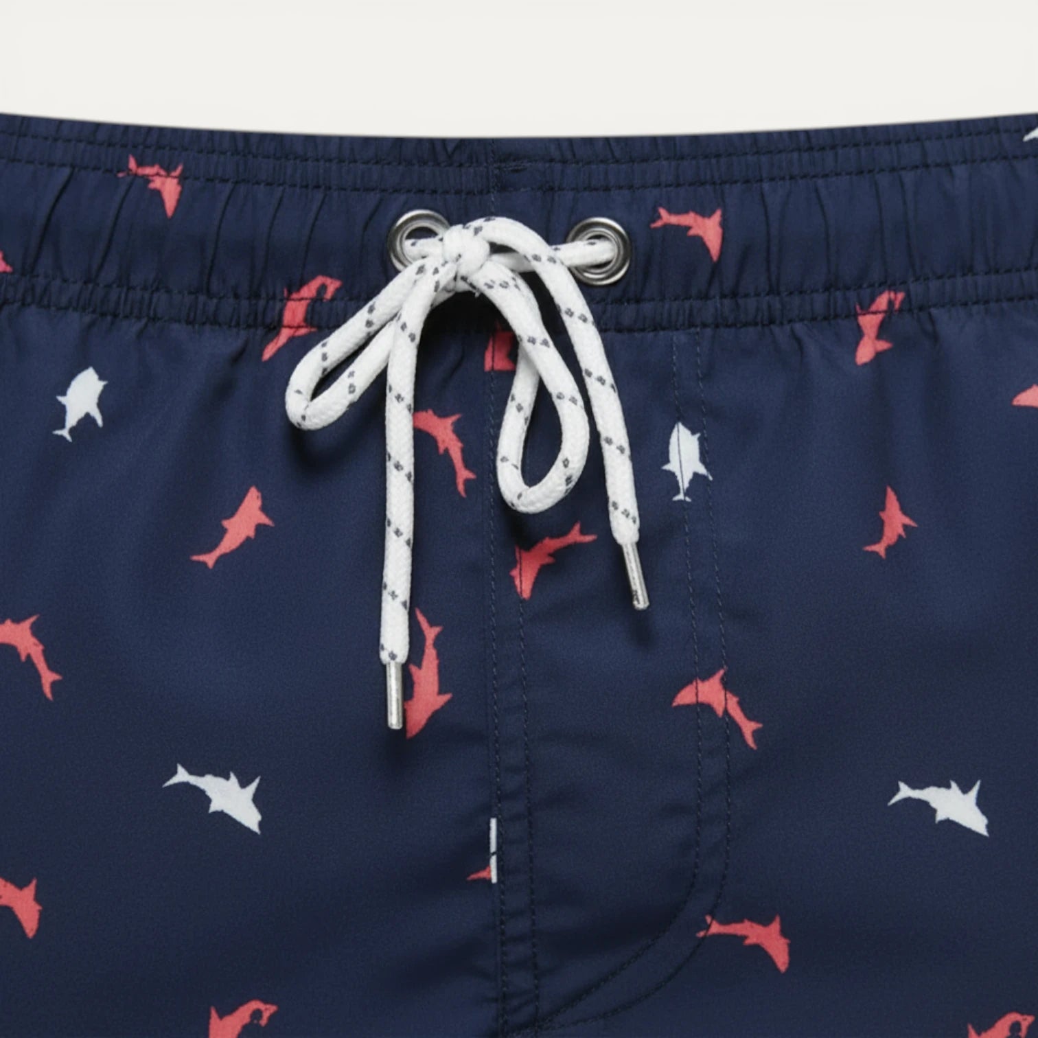 Short Bain Homme Imprimé Taille Élastique Cordon