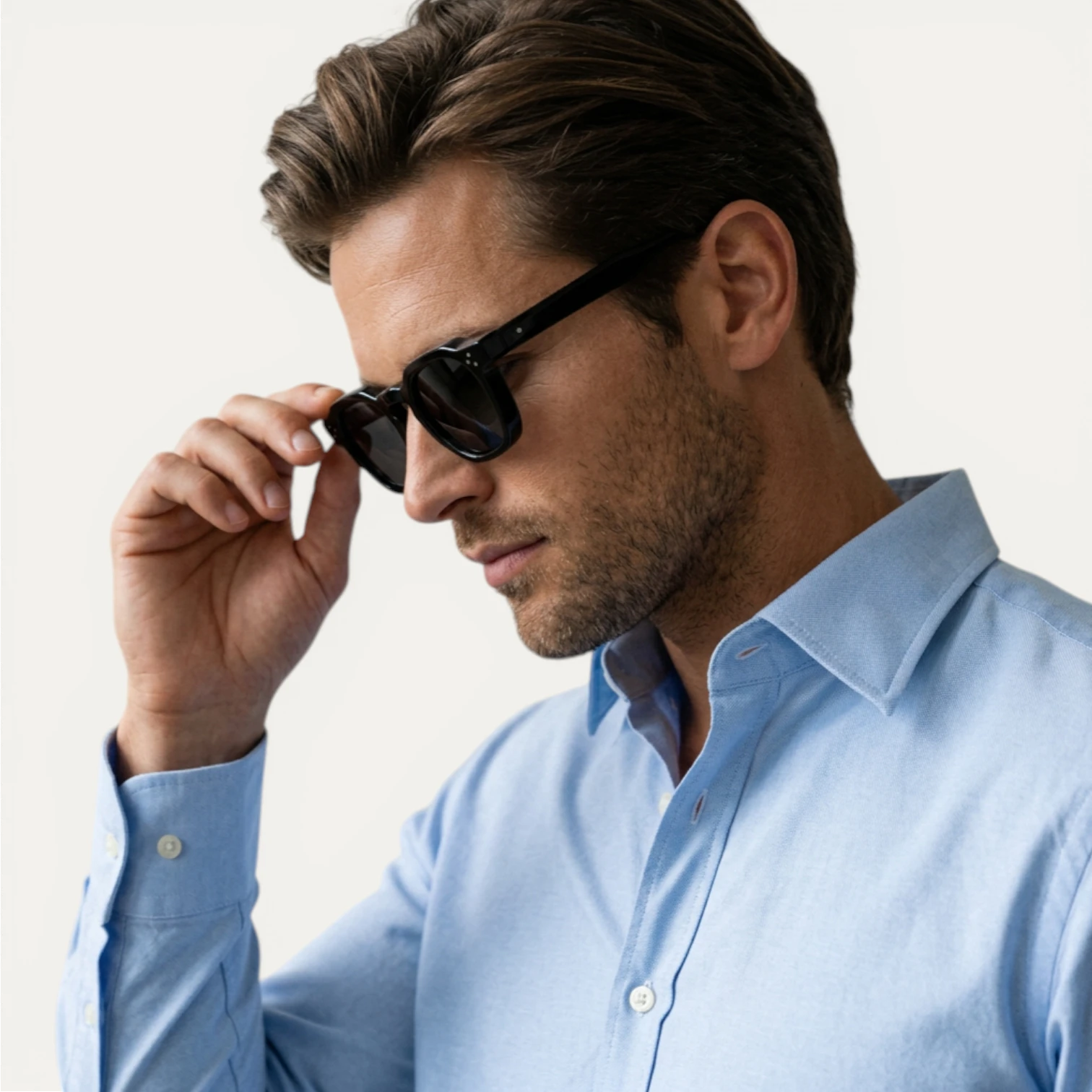 Lunettes Soleil Carrées Monture Épaisse Translucide Oversize