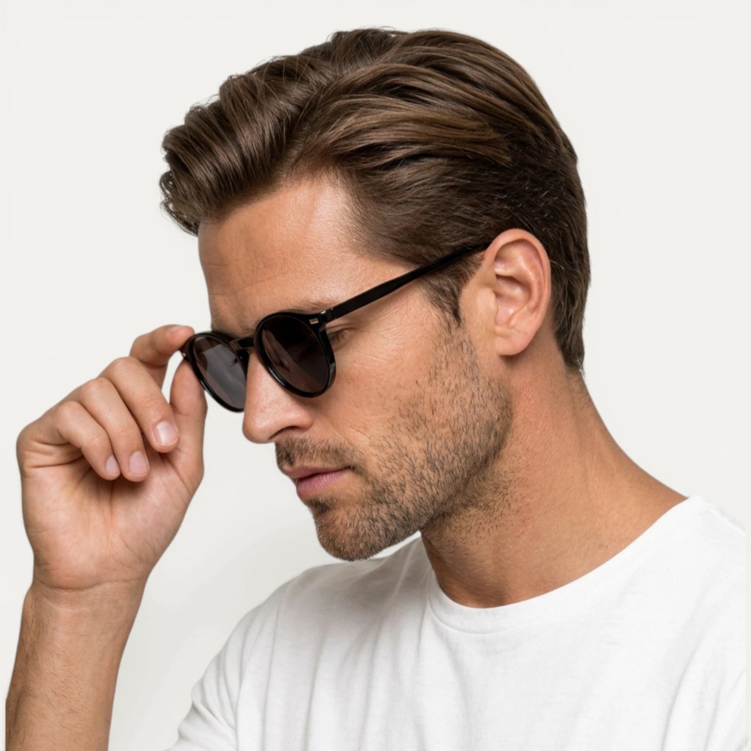 Lunettes Soleil Homme Rondes Verres Teintés Monture