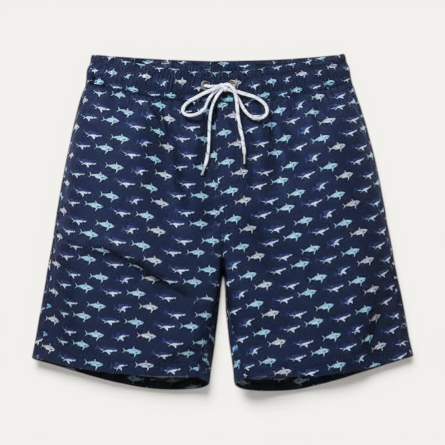 Short Bain Homme Imprimé Taille Élastique Cordon