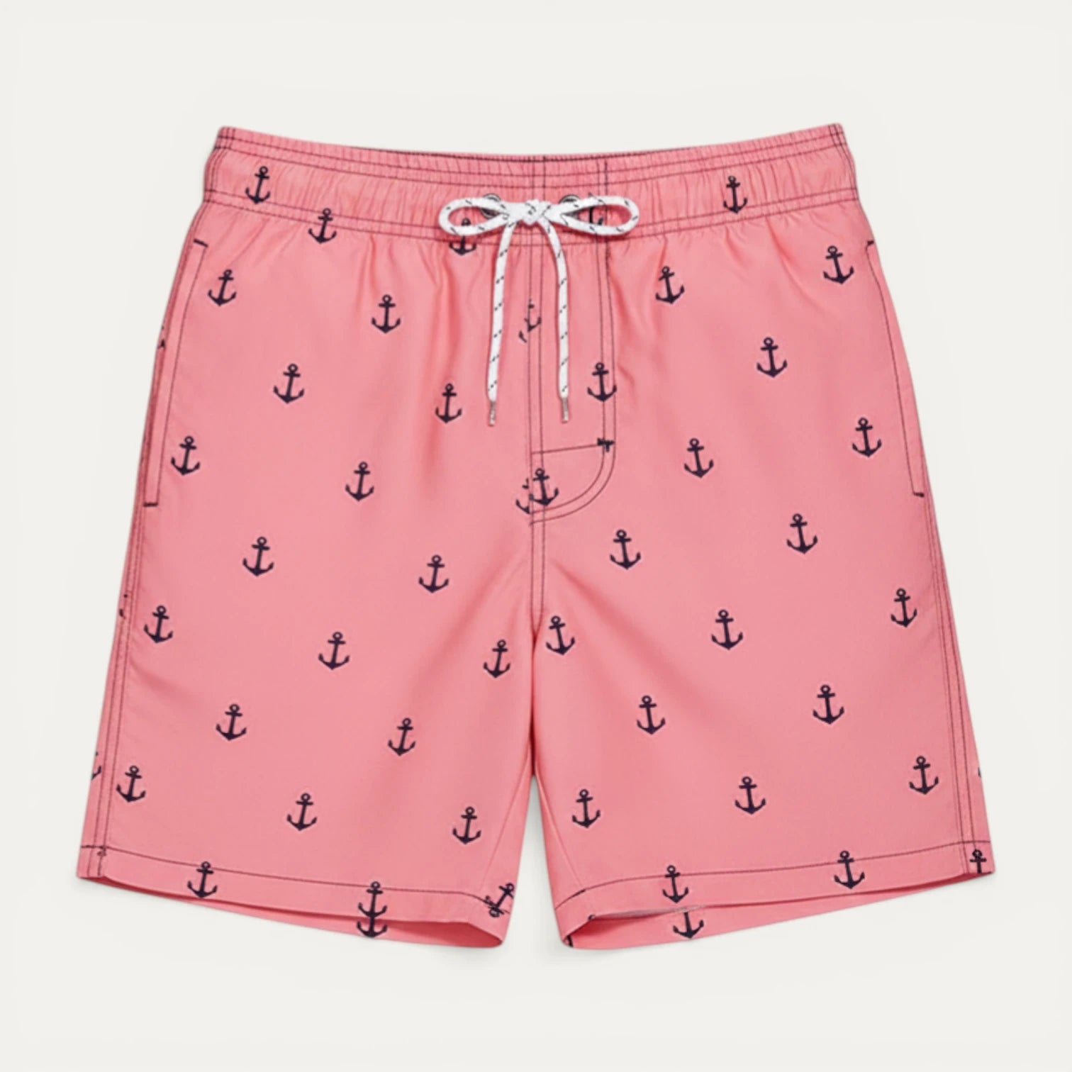 Short Bain Homme Imprimé Taille Élastique Cordon