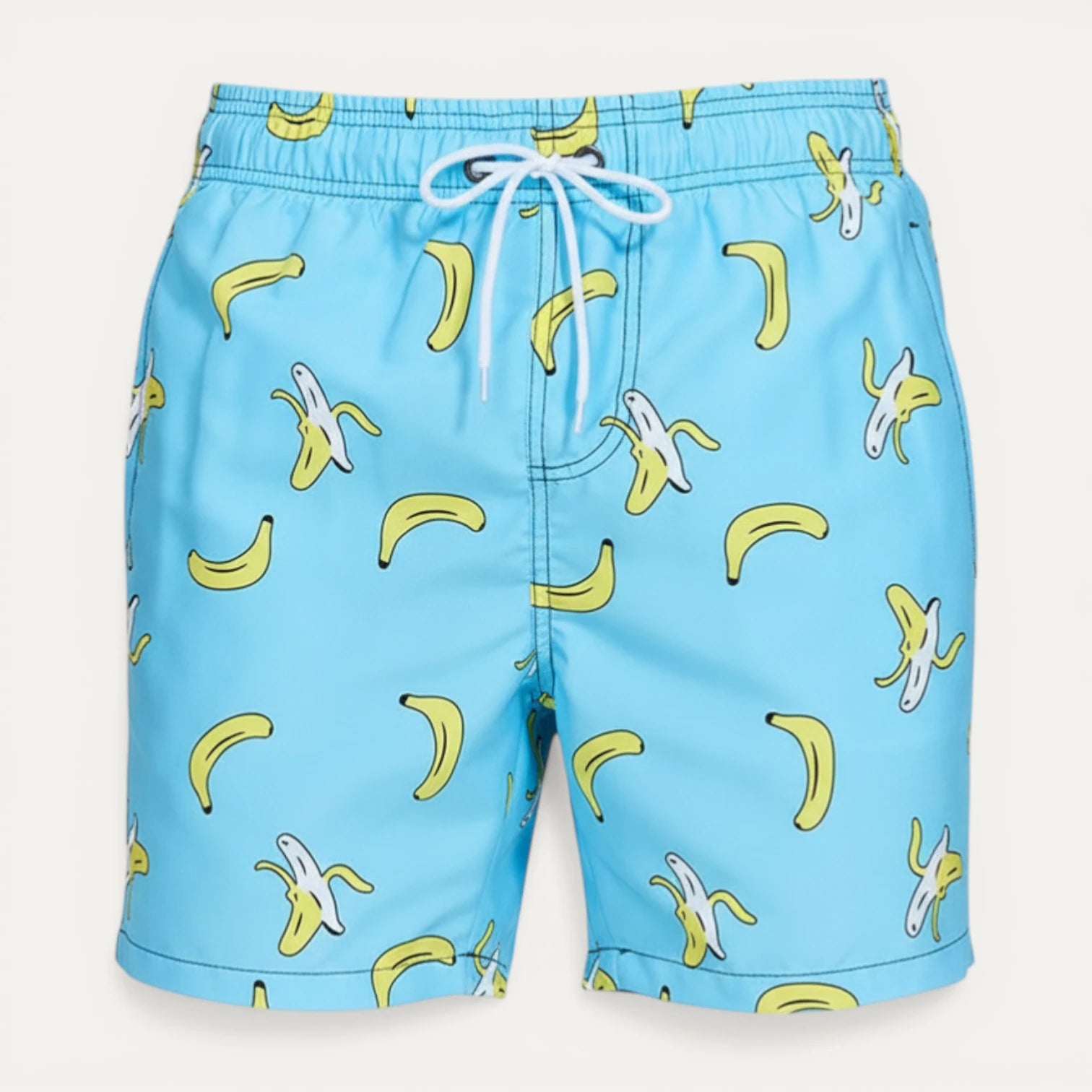 Short Bain Homme Imprimé Taille Élastique Cordon