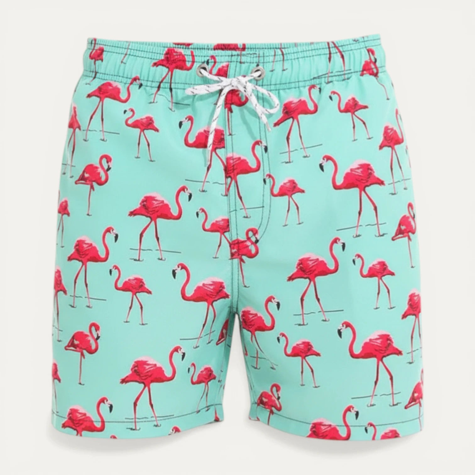 Short Bain Homme Imprimé Taille Élastique Cordon