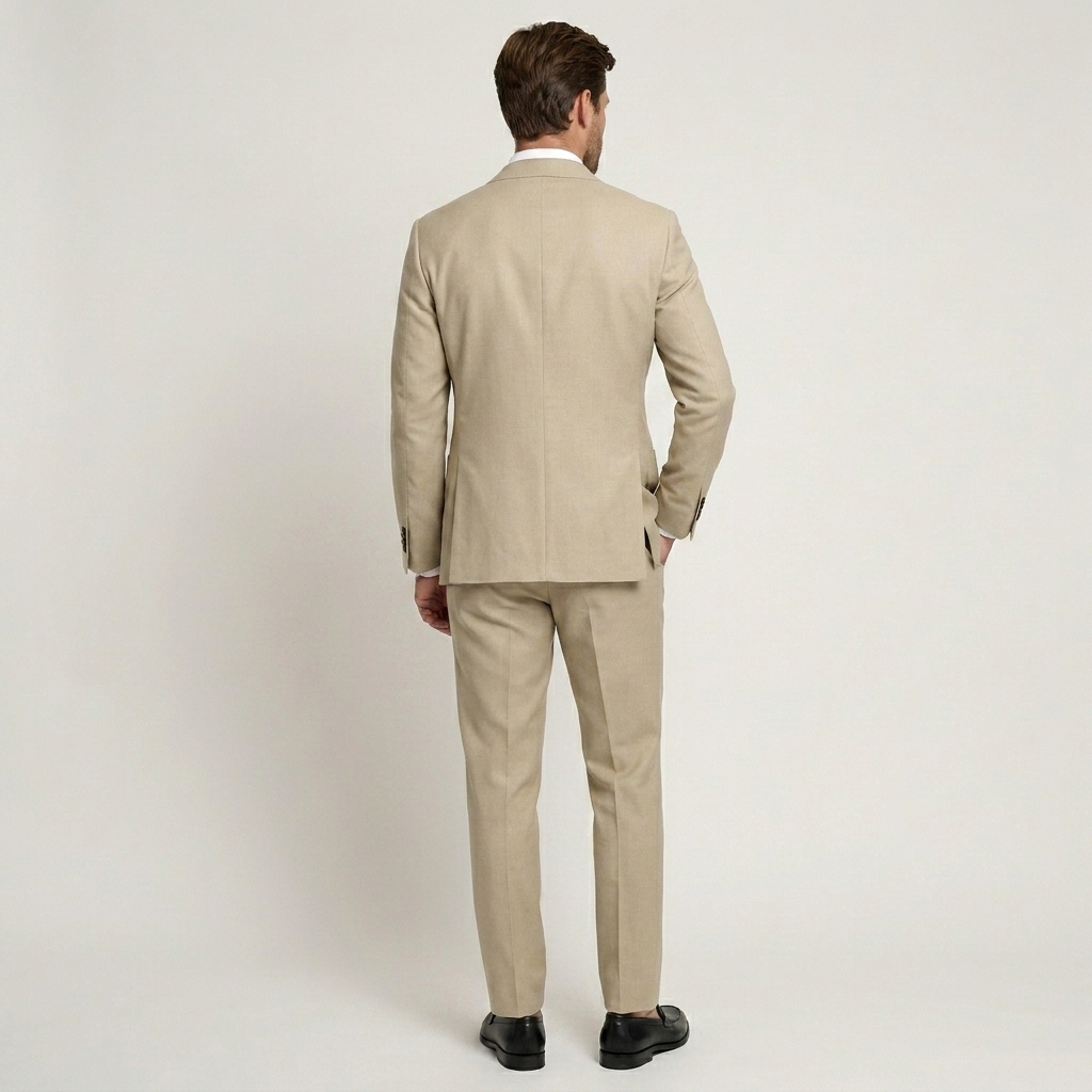 Costume Homme Deux Pièces Blazer Revers Crantés
