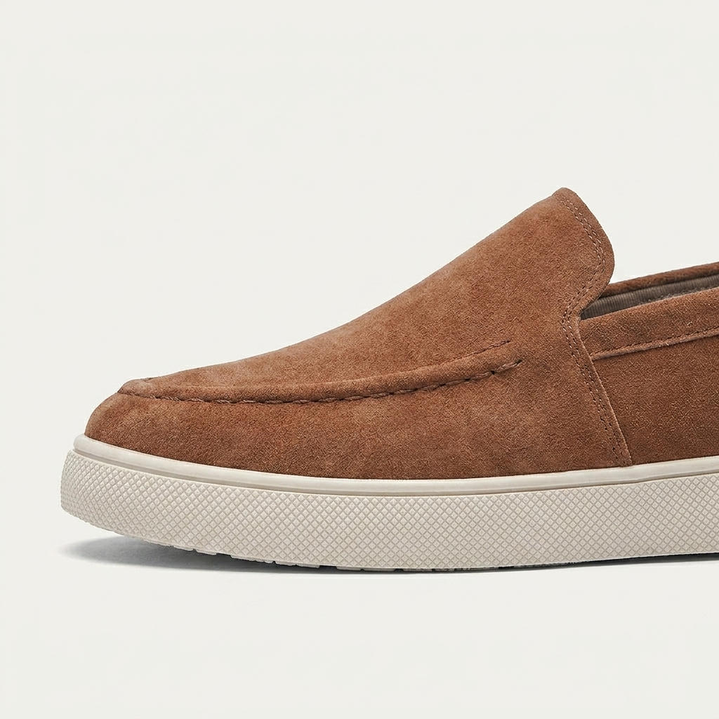Mocassins Homme À Enfiler Semelle Contrastée Profil Bas