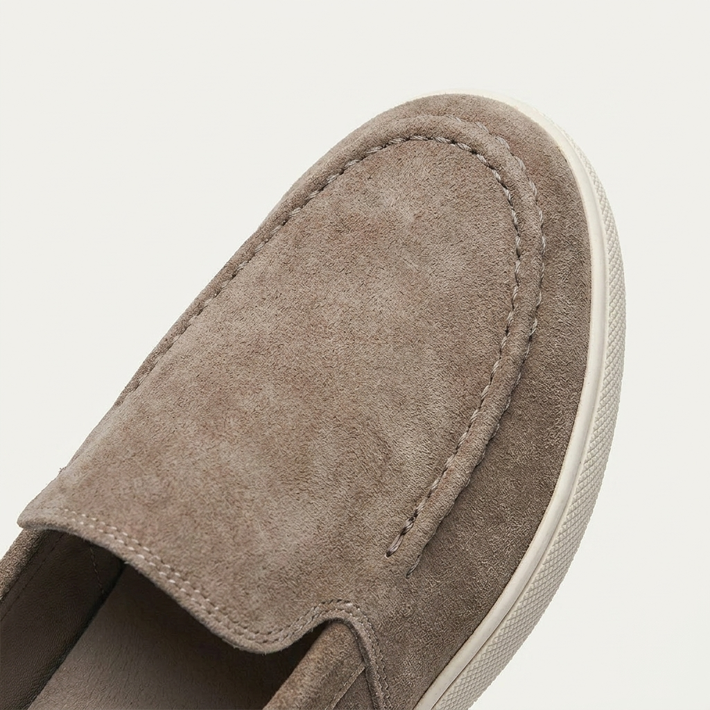 Mocassins Homme À Enfiler Semelle Contrastée Profil Bas