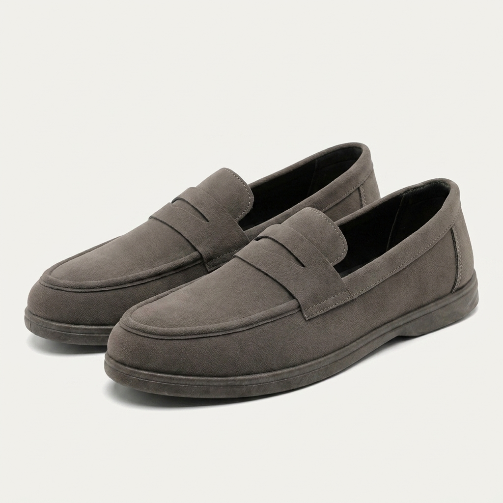 Mocassins Penny Homme Sans Lacets Finition Mate