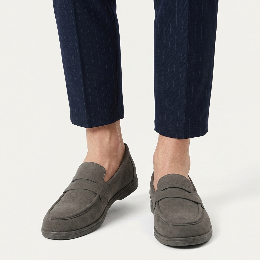 Mocassins Penny Homme Sans Lacets Finition Mate