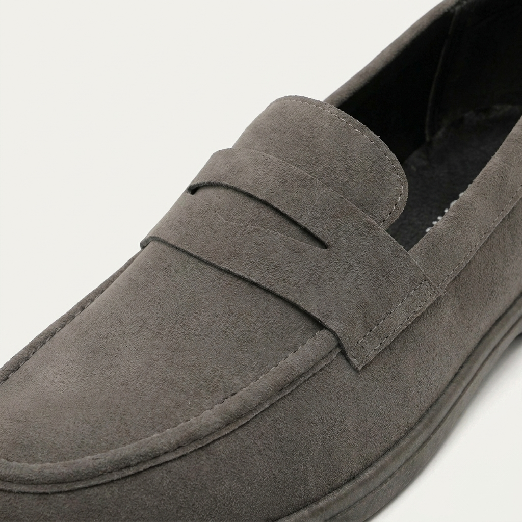 Mocassins Penny Homme Sans Lacets Finition Mate