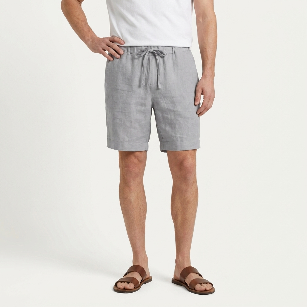 Short Homme Cordon De Serrage Poches Latérales