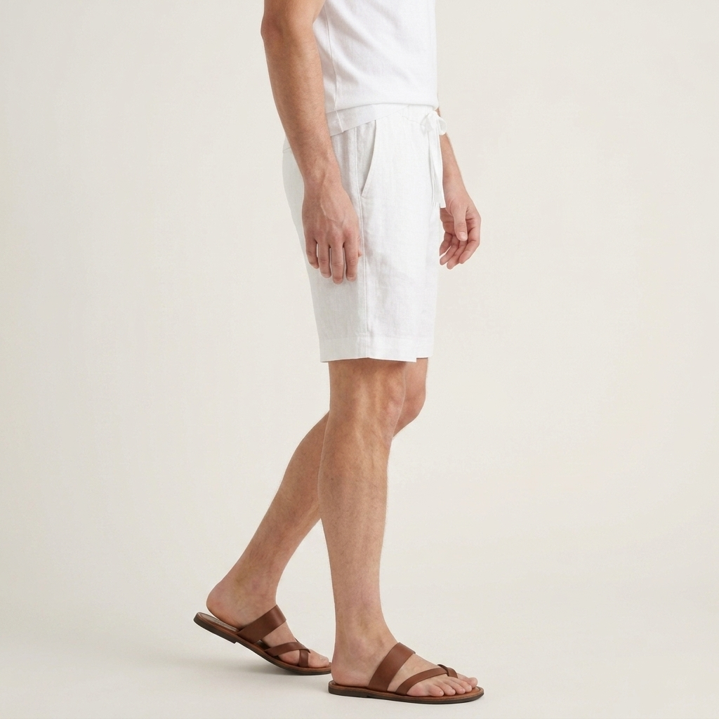 Short Homme Cordon De Serrage Poches Latérales