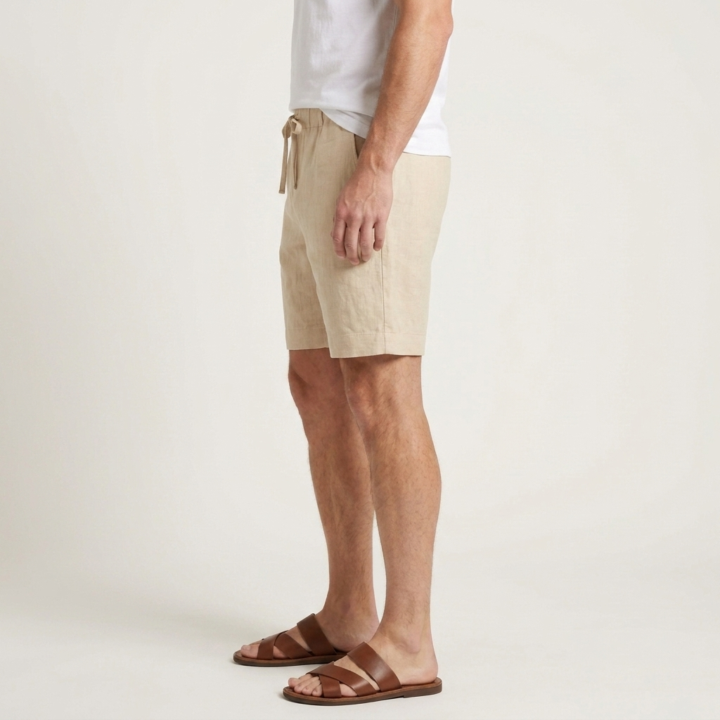 Short Homme Cordon De Serrage Poches Latérales