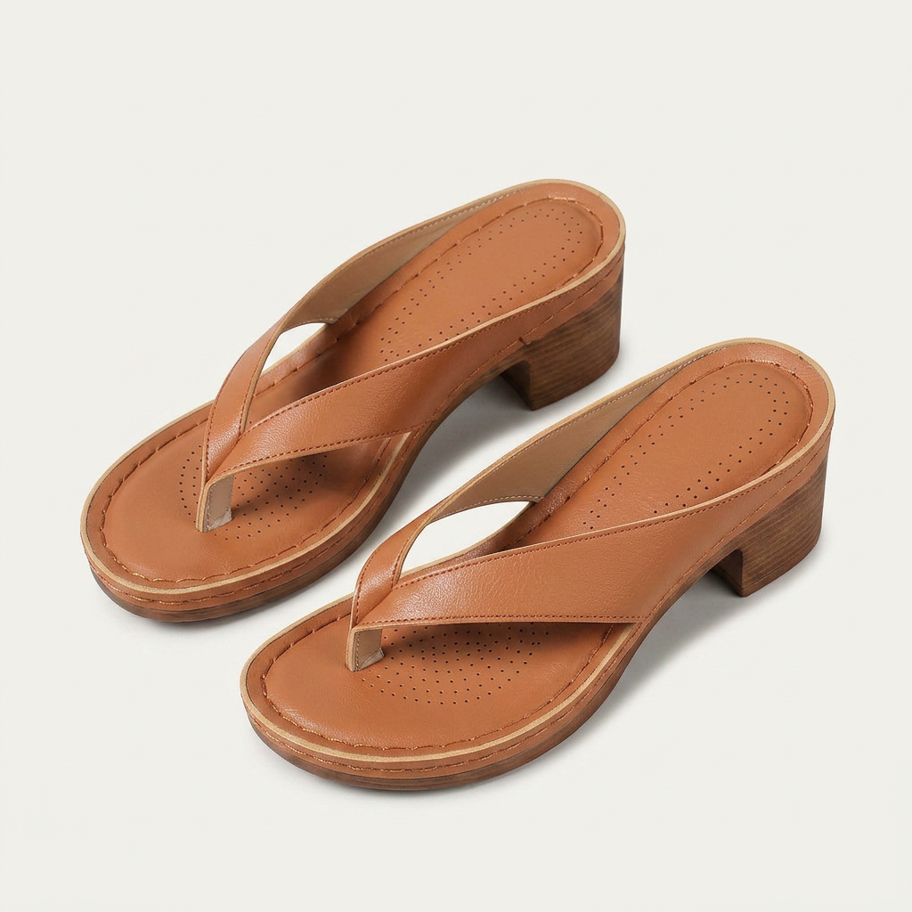 Sandales Mule Femme Entredoigt Talon Bloc