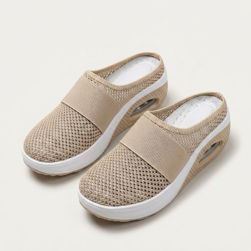 Baskets Femme À Enfiler Maille Élastique