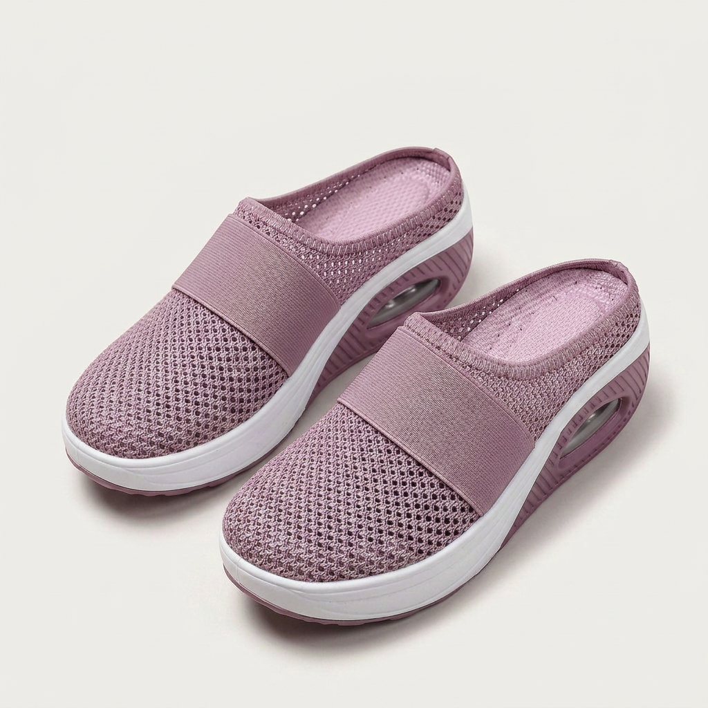 Baskets Femme À Enfiler Maille Élastique