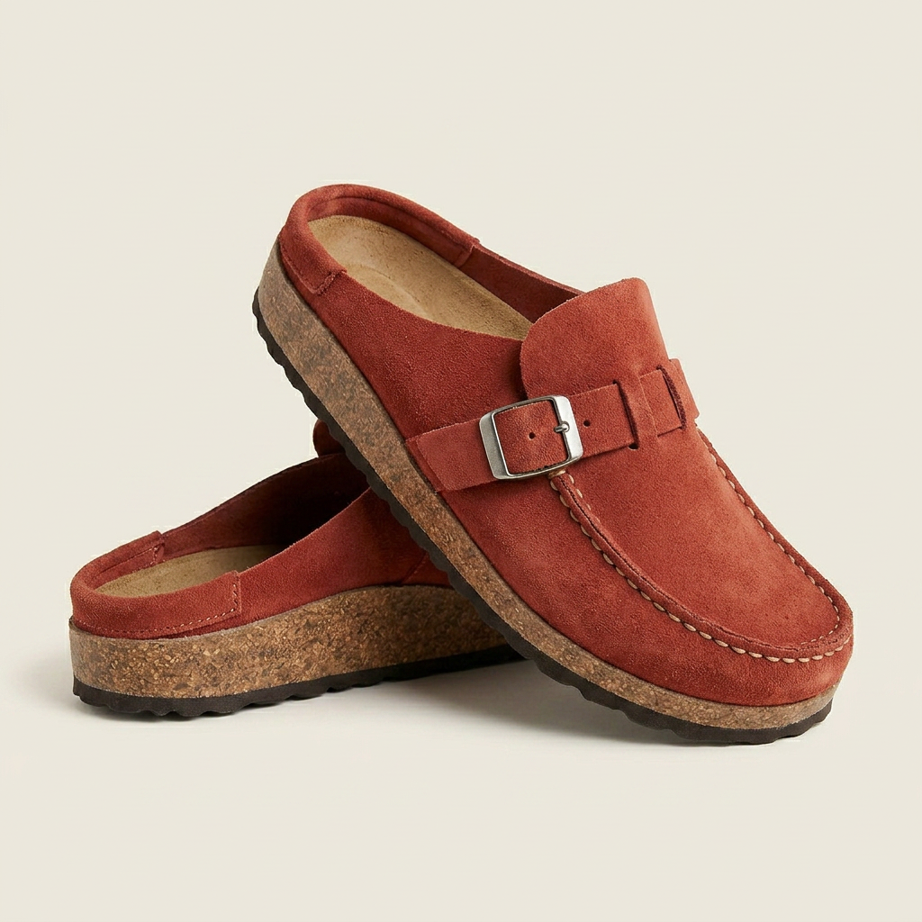 Mocassins Sabots Homme Boucle Semelle Texturée