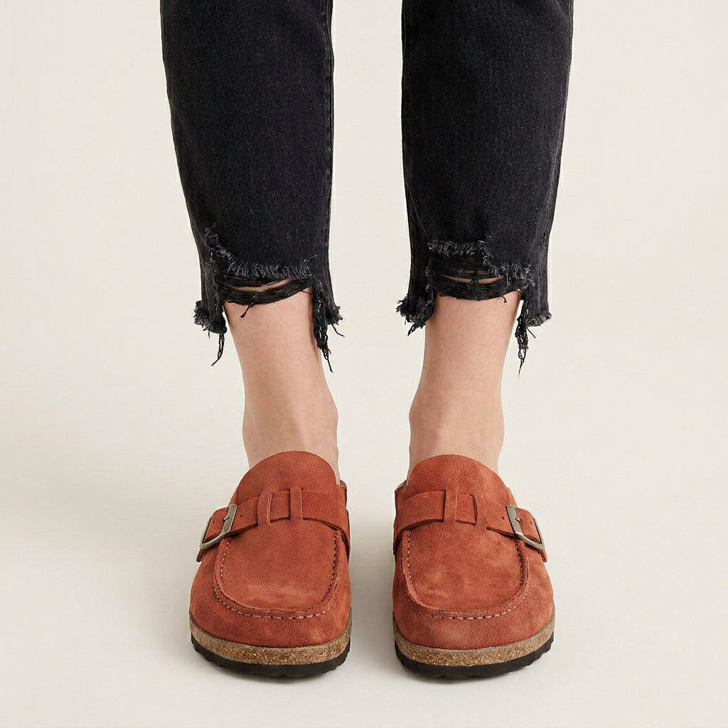 Mocassins Sabots Homme Boucle Semelle Texturée
