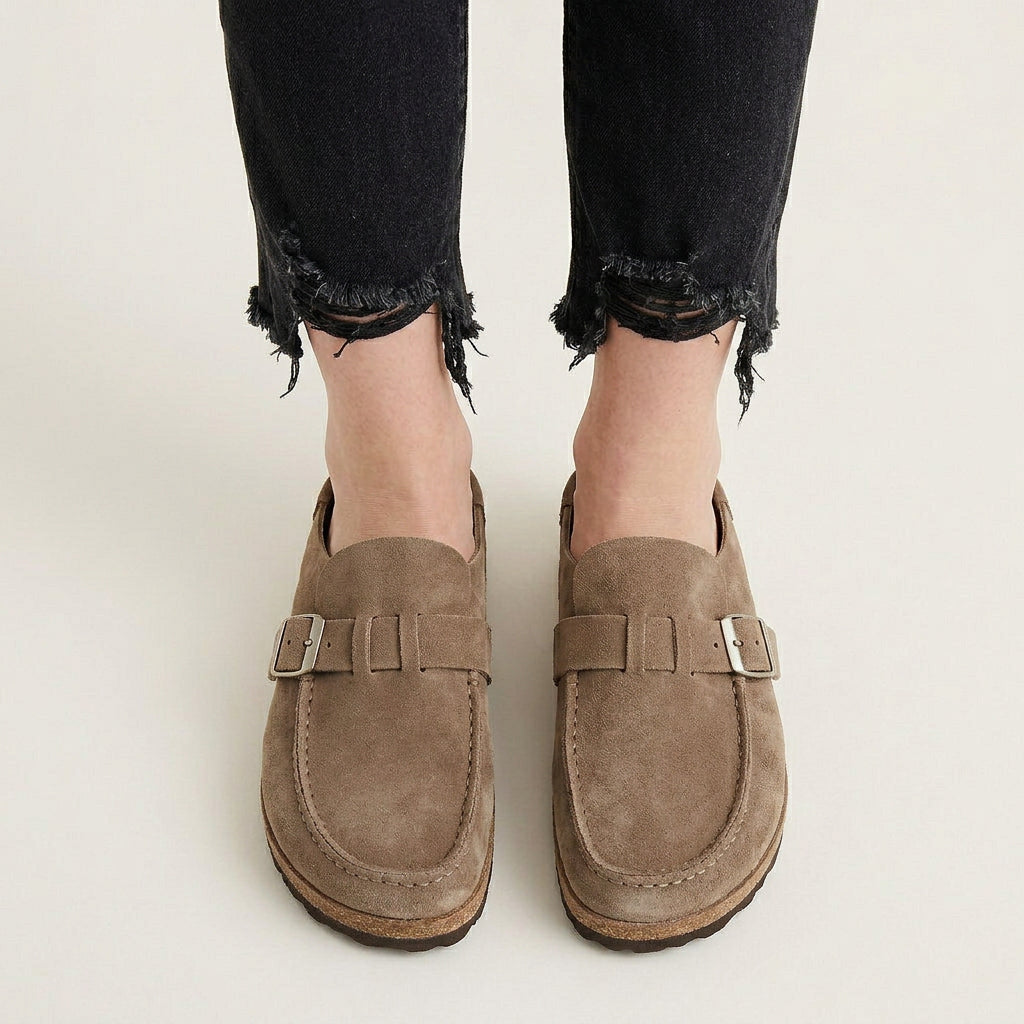 Mocassins Sabots Homme Boucle Semelle Texturée