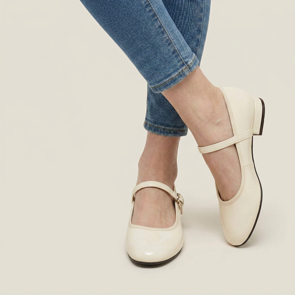 Chaussures Mary Jane Femme Vernies Bride Boucle