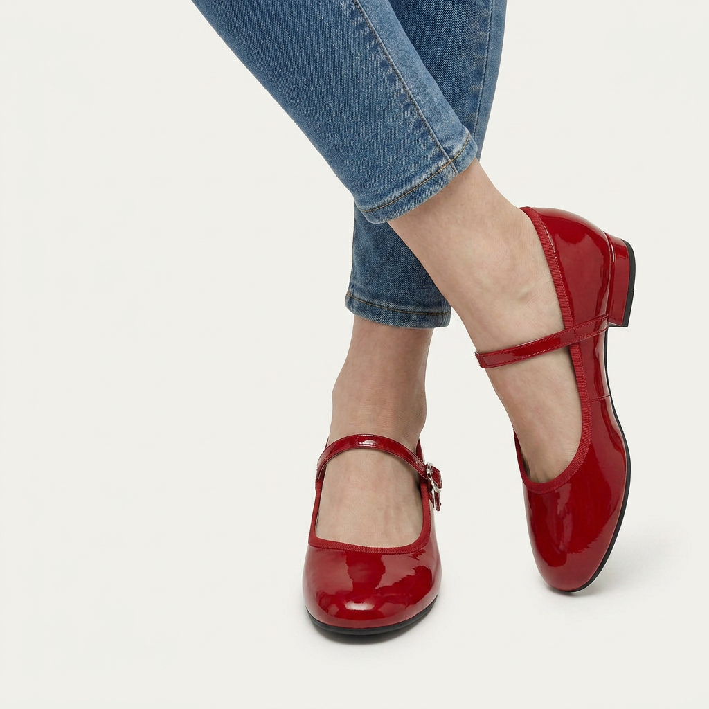 Chaussures Mary Jane Femme Vernies Bride Boucle