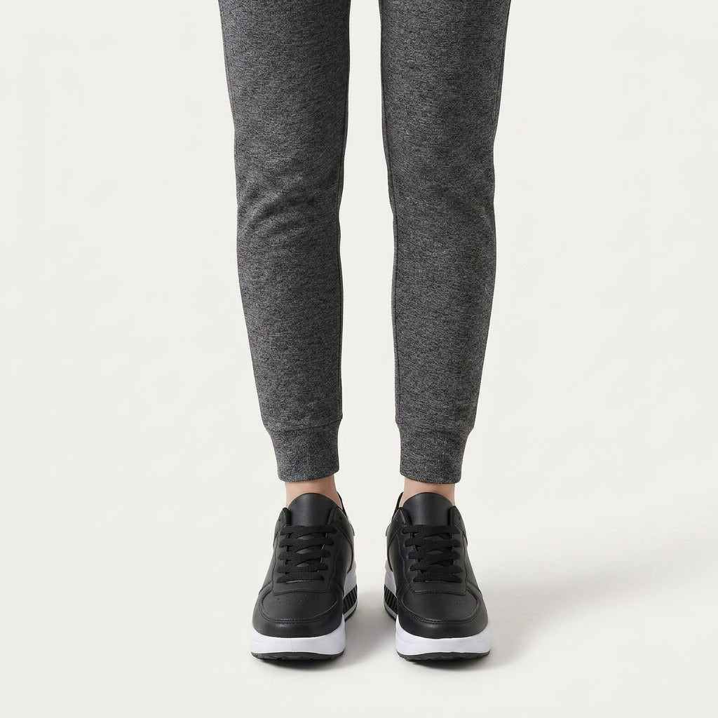 Baskets Femme Plateforme Lacets Semelle Contrastée
