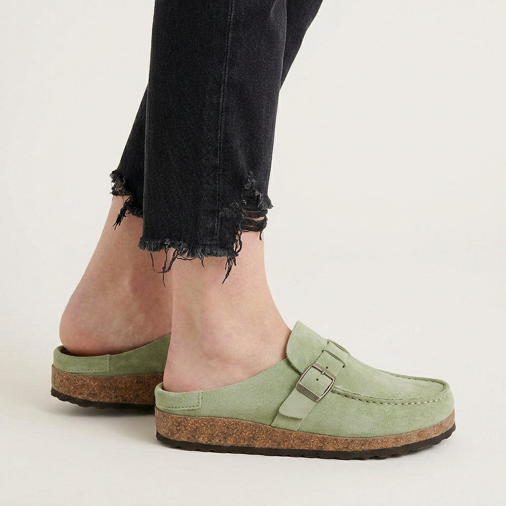Mocassins Sabots Homme Boucle Semelle Texturée