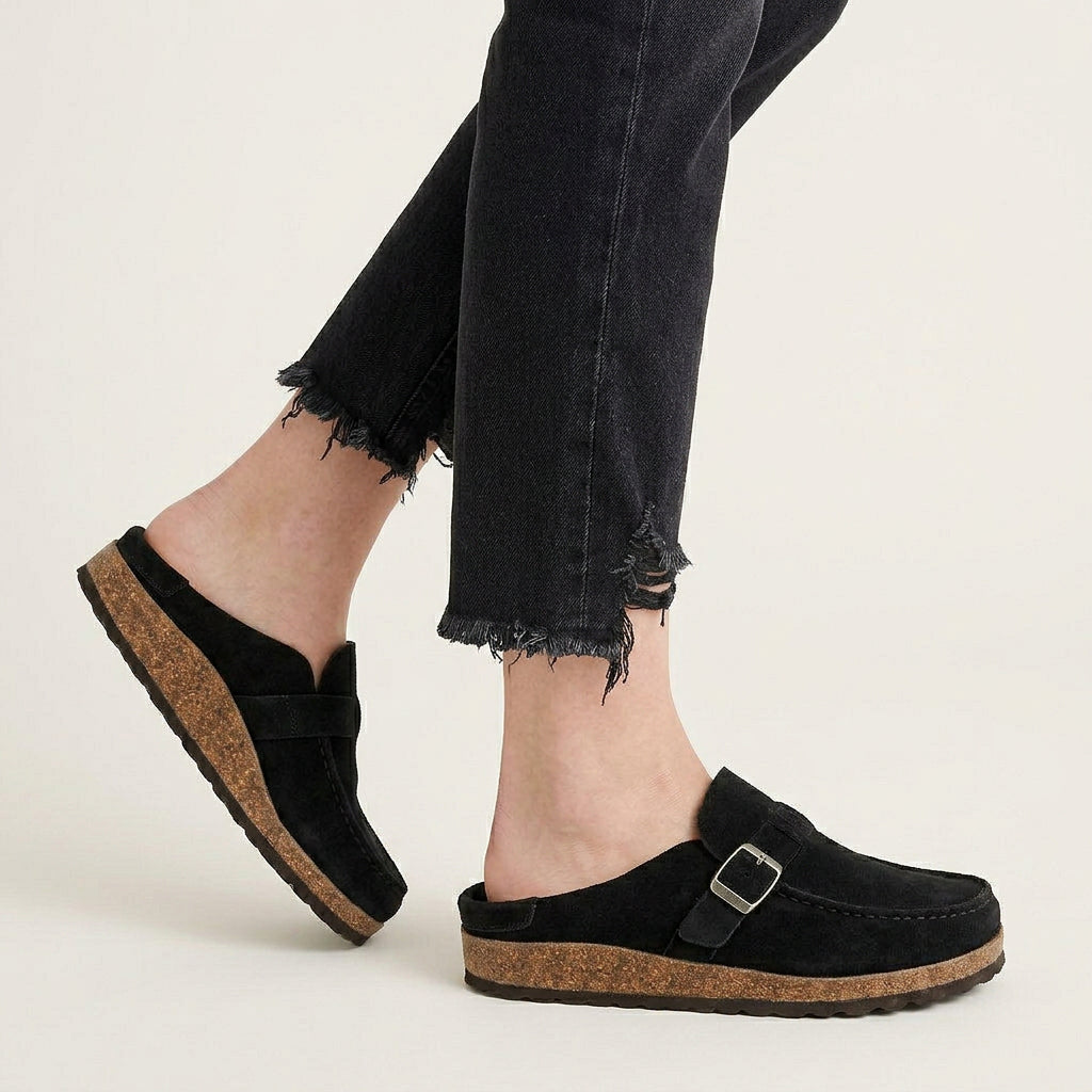 Mocassins Sabots Homme Boucle Semelle Texturée