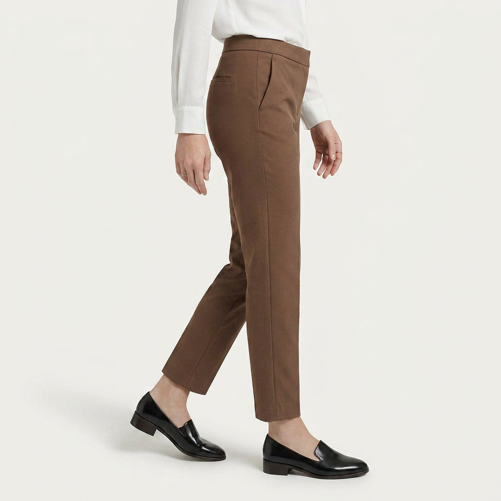 Mocassins Femme Texturés Petit Talon À Enfiler