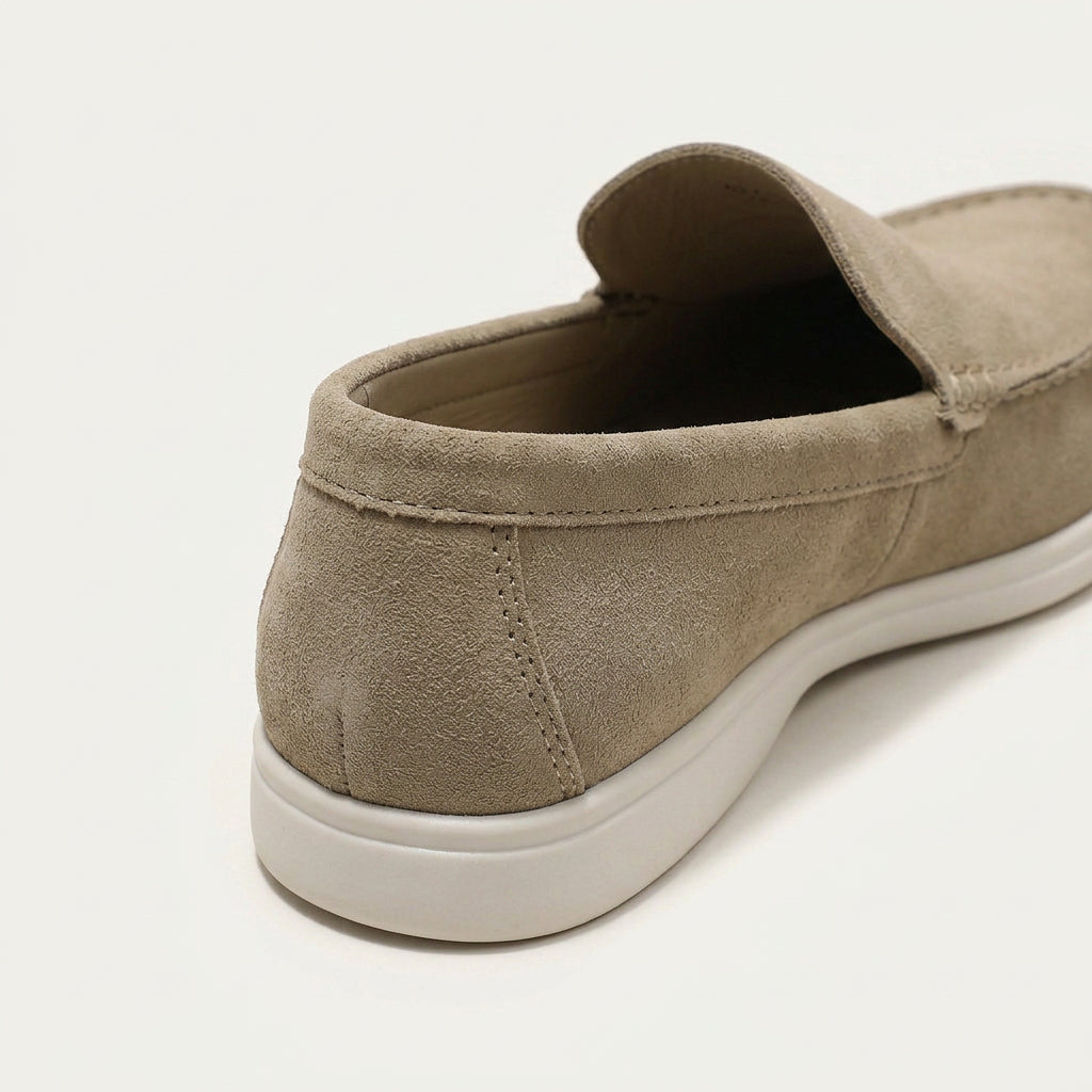 Mocassins Homme À Enfiler Aspect Suédine Profil Bas
