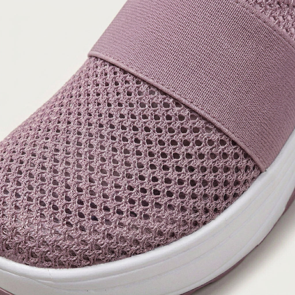 Baskets Femme À Enfiler Maille Élastique