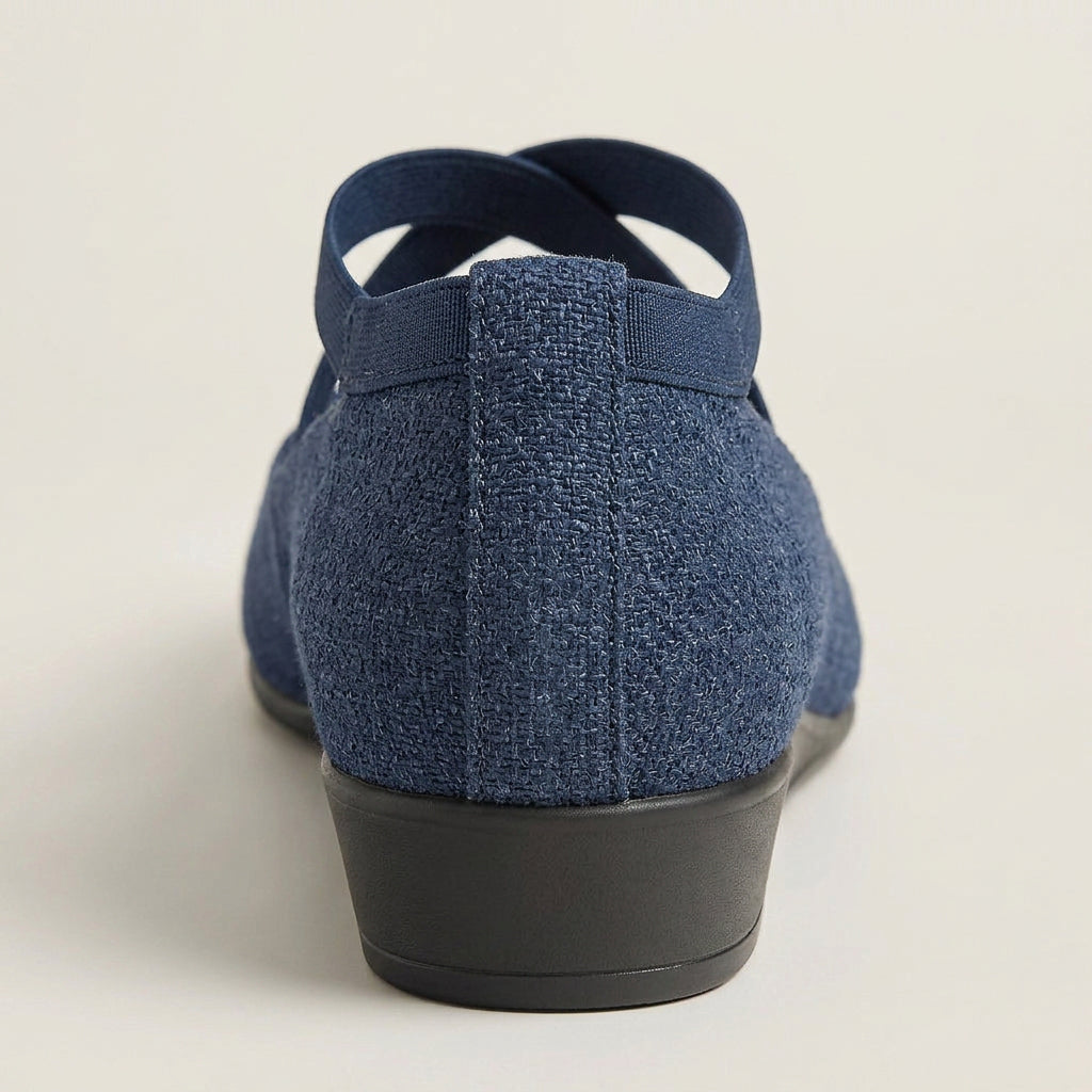 Chaussures Compensées Femme Brides Croisées Bout Arrondi