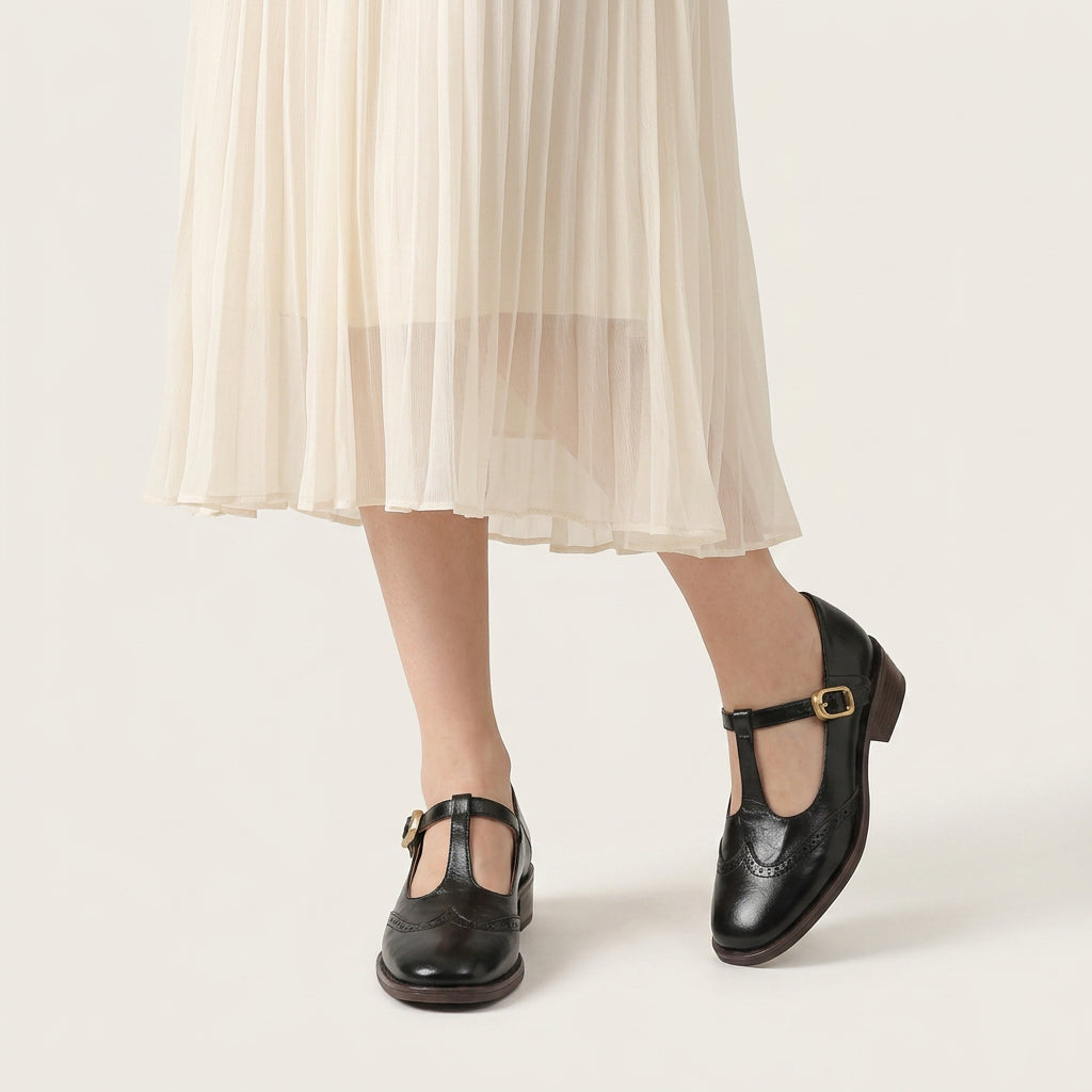Chaussures Mary Jane Femme Bride T Brogue